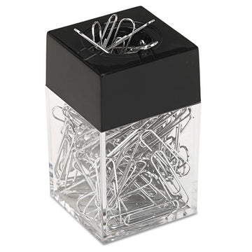 Universal® Paper Clips With Magnetic Dispenser, Small (no. 1), Silver, 100 Clips-pack, 12 Packs-carton freeshipping - TVN Wholesale